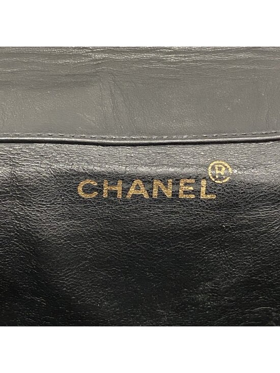 Chanel Backpack Quilted Lambskin Black Gold main image 5